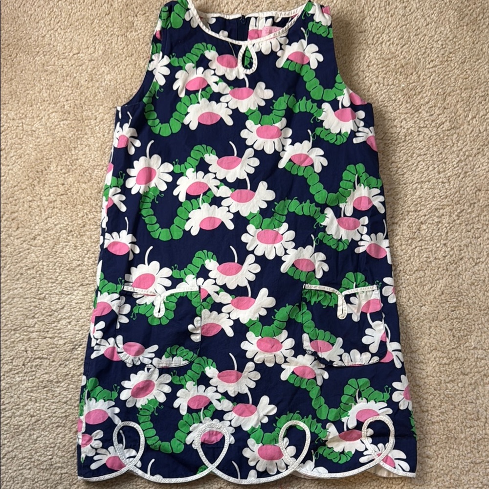 Lilly Pulitzer Kids Dress in Navy, Green, and Pink